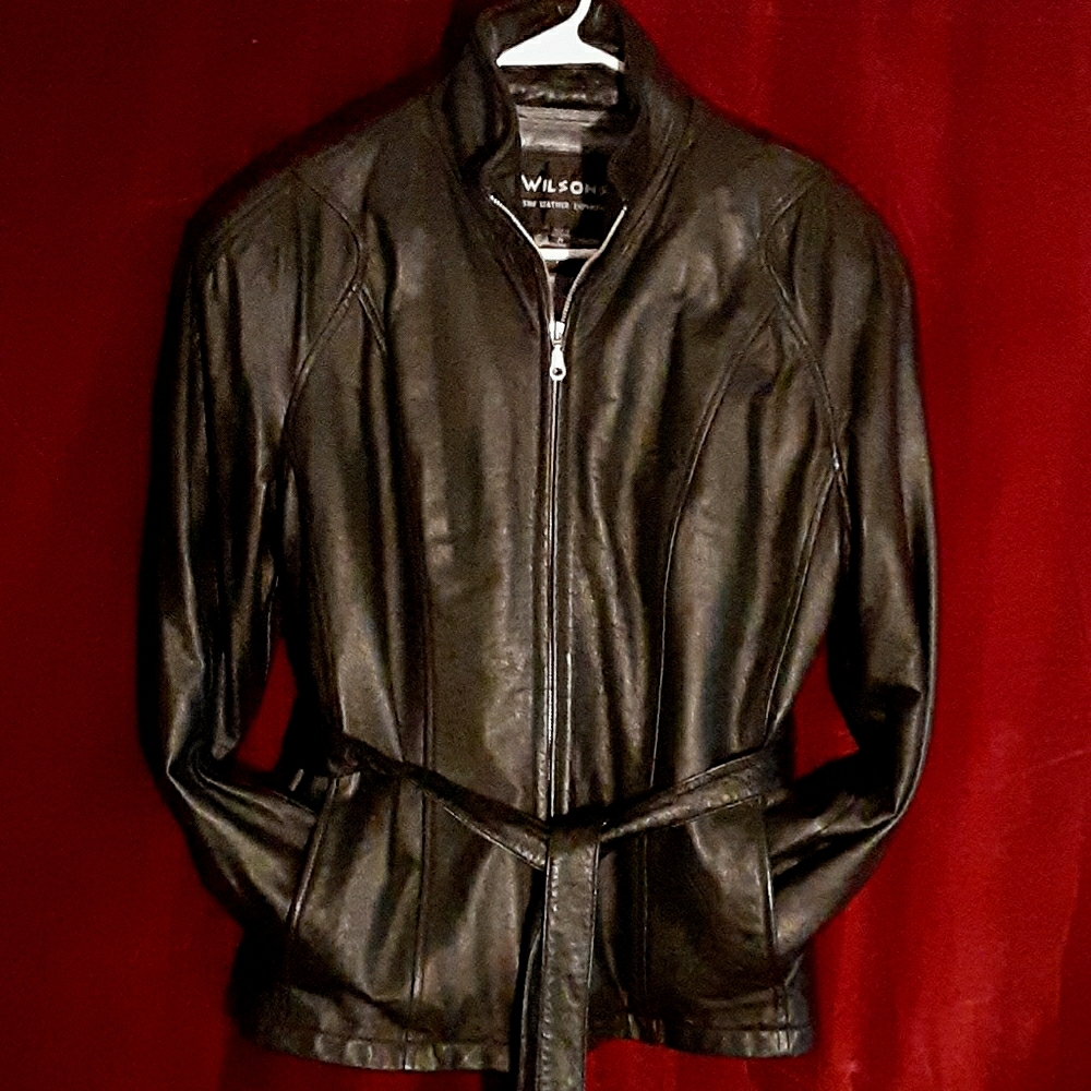 Black,like new,unique,leather jacket